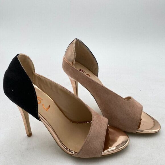 FSJ Women Sexy Peep Toe Cutout Pumps Sandals D'Orsay Stiletto Heels Party - Picture 2 of 7